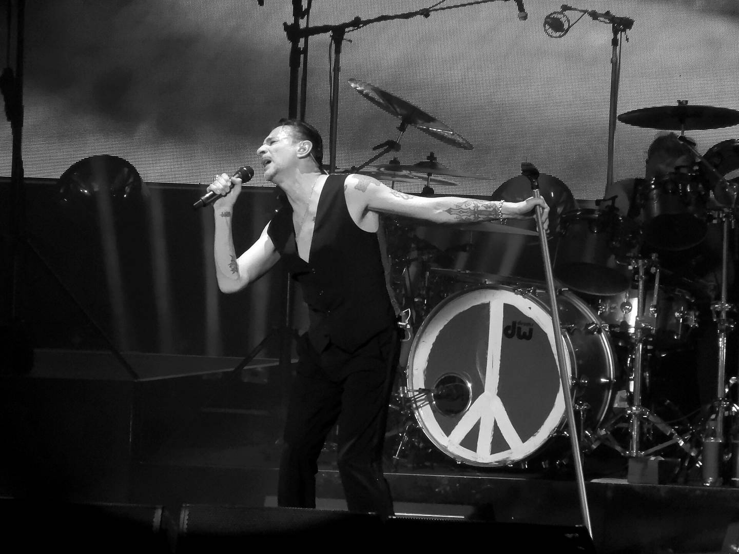 Dave Gahan sur scène à Bordeaux en 2018