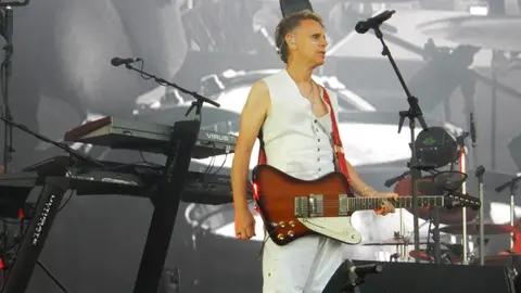 Martin Gore sur scène, Festival des Vieilles Charrues, Carhaix